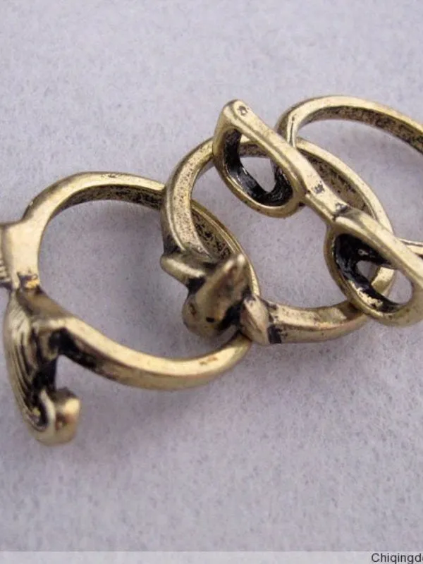 glasses nose mustache ring set