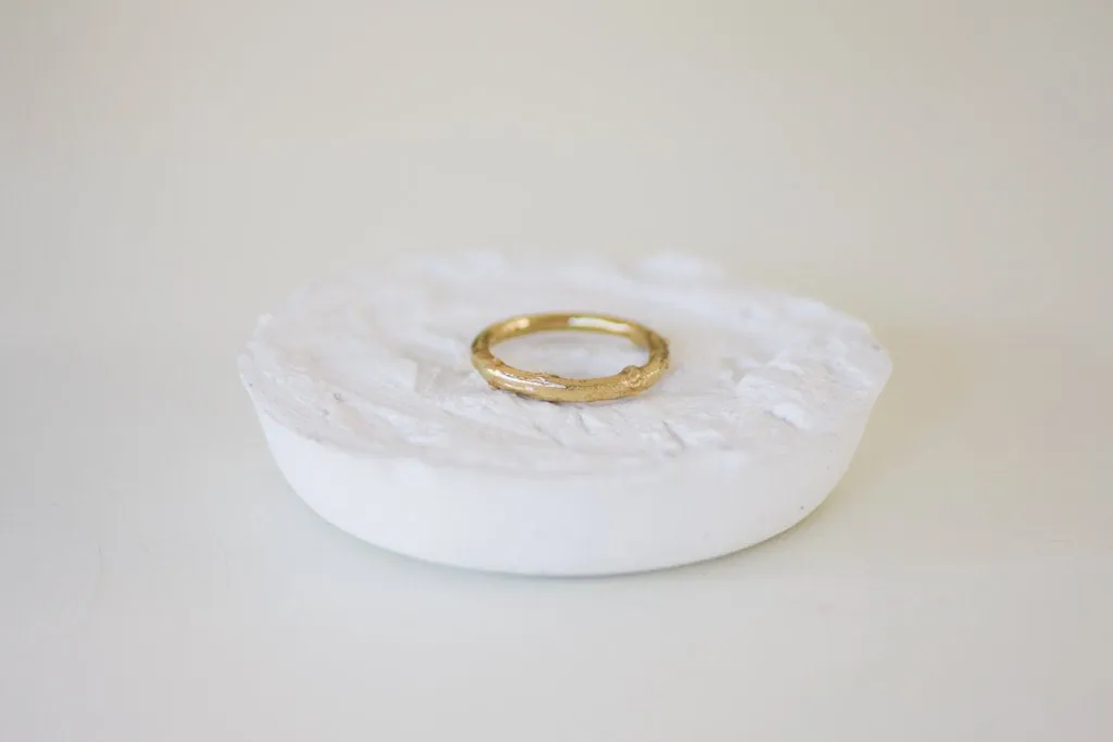 Gold Stacking Branch 3 Rings Set