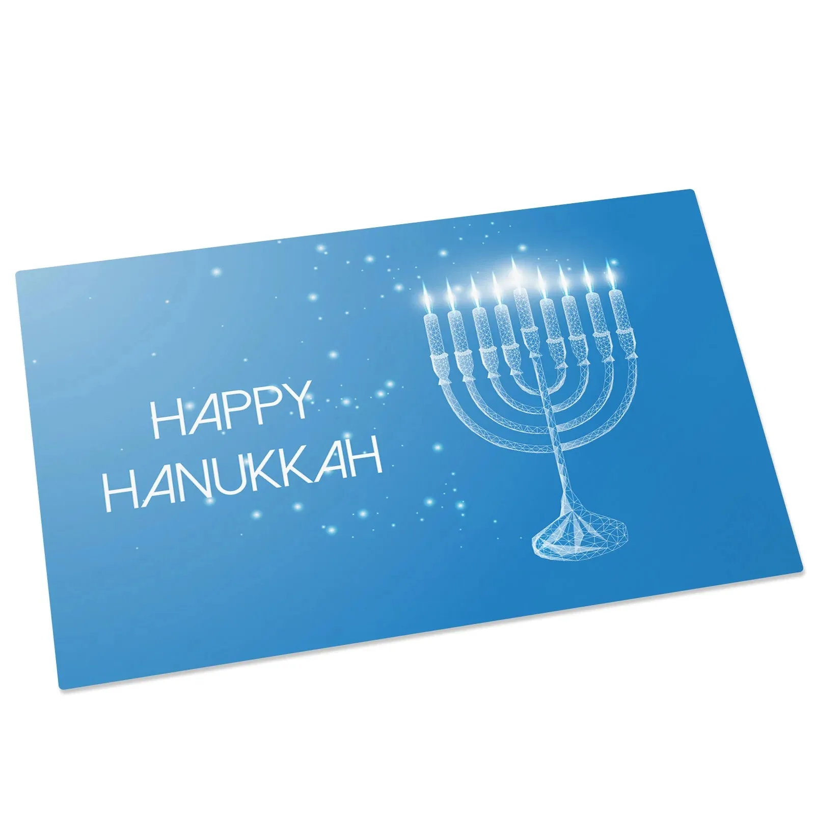 Hanukkah Mat Floor Non Slip Bathroom Kithen Rug Menorah Jewish Home Welcome Carpet For House Long Short Strip Door Mats