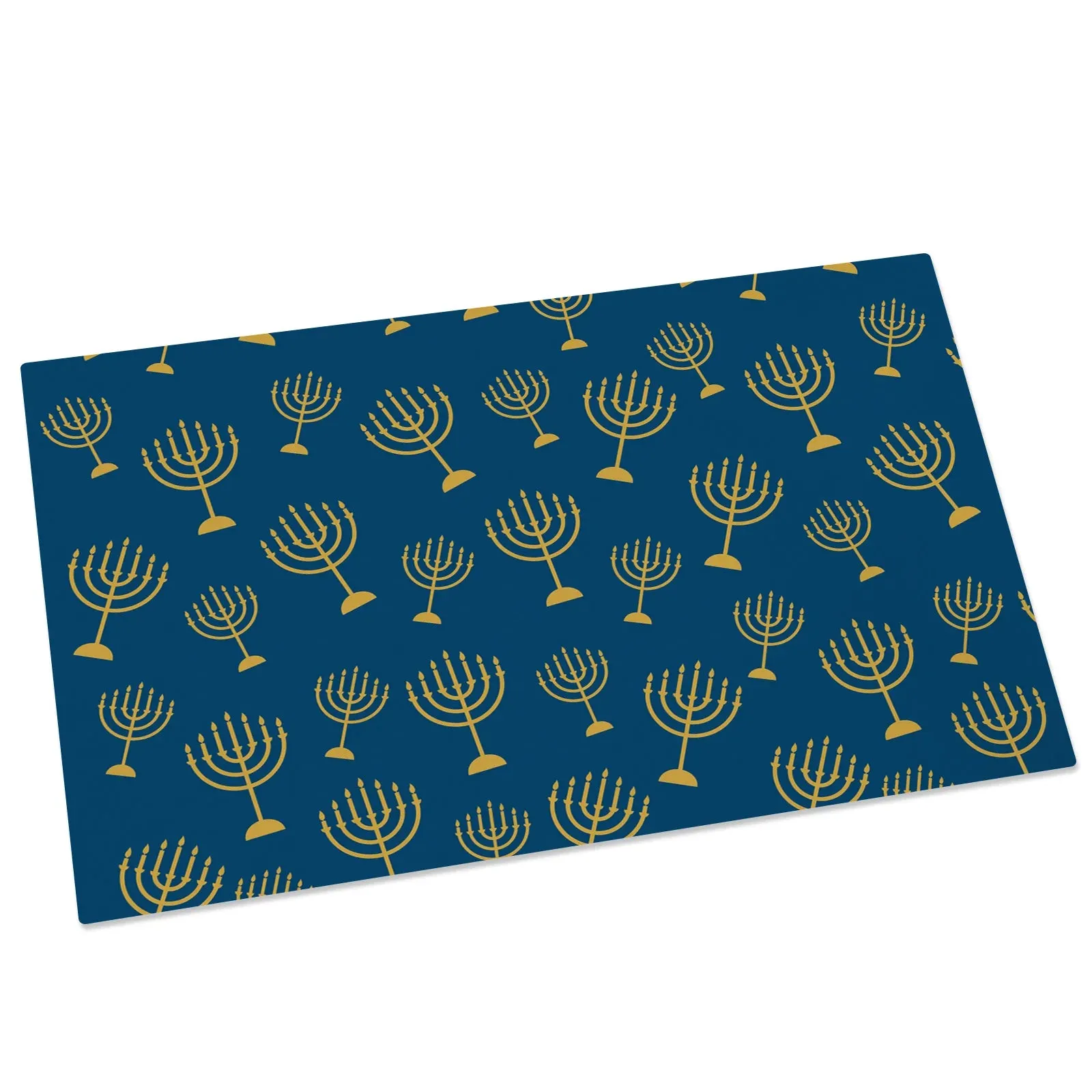 Hanukkah Mat Floor Non Slip Bathroom Kithen Rug Menorah Jewish Home Welcome Carpet For House Long Short Strip Door Mats