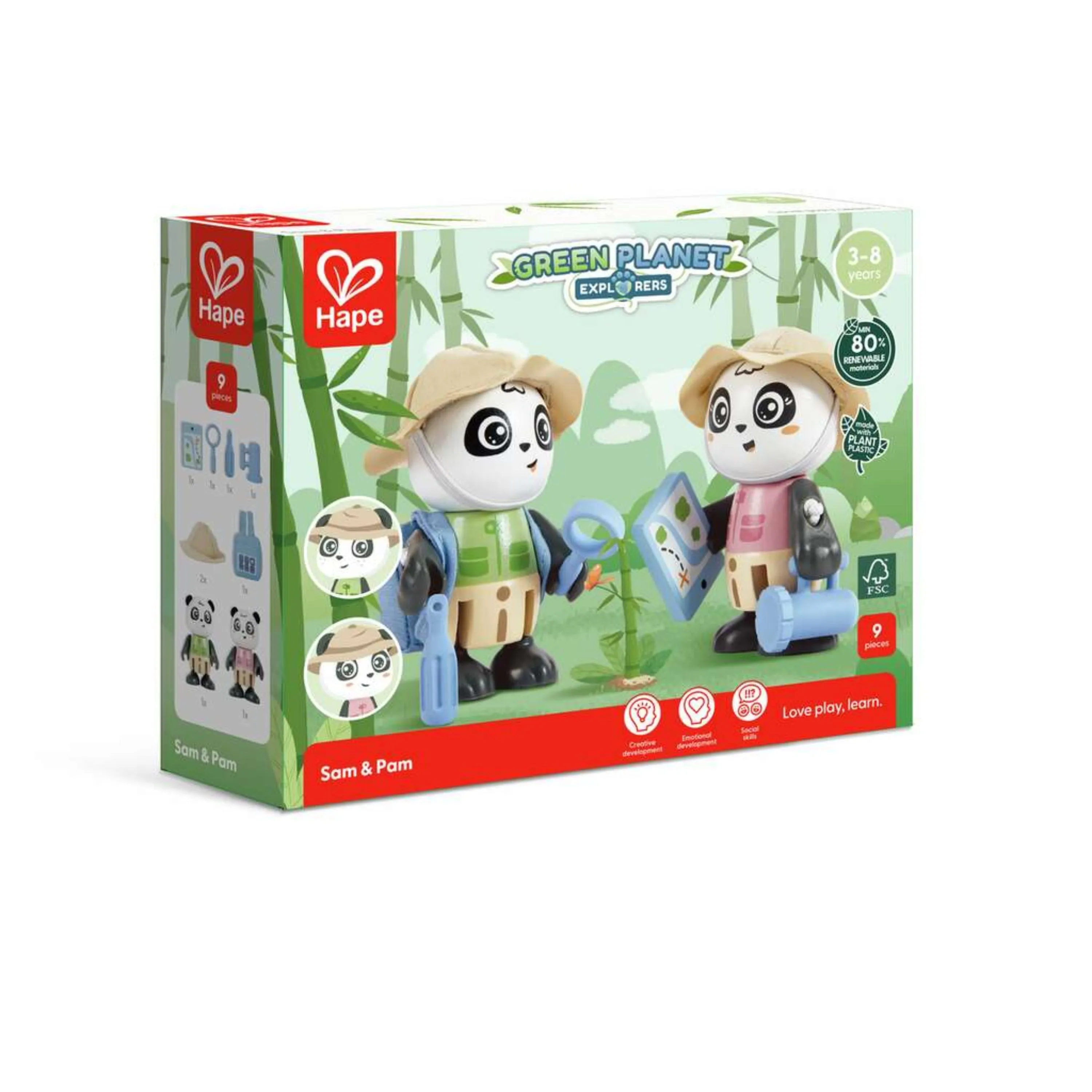 Hape Green Planet Explorers Sam & Pam