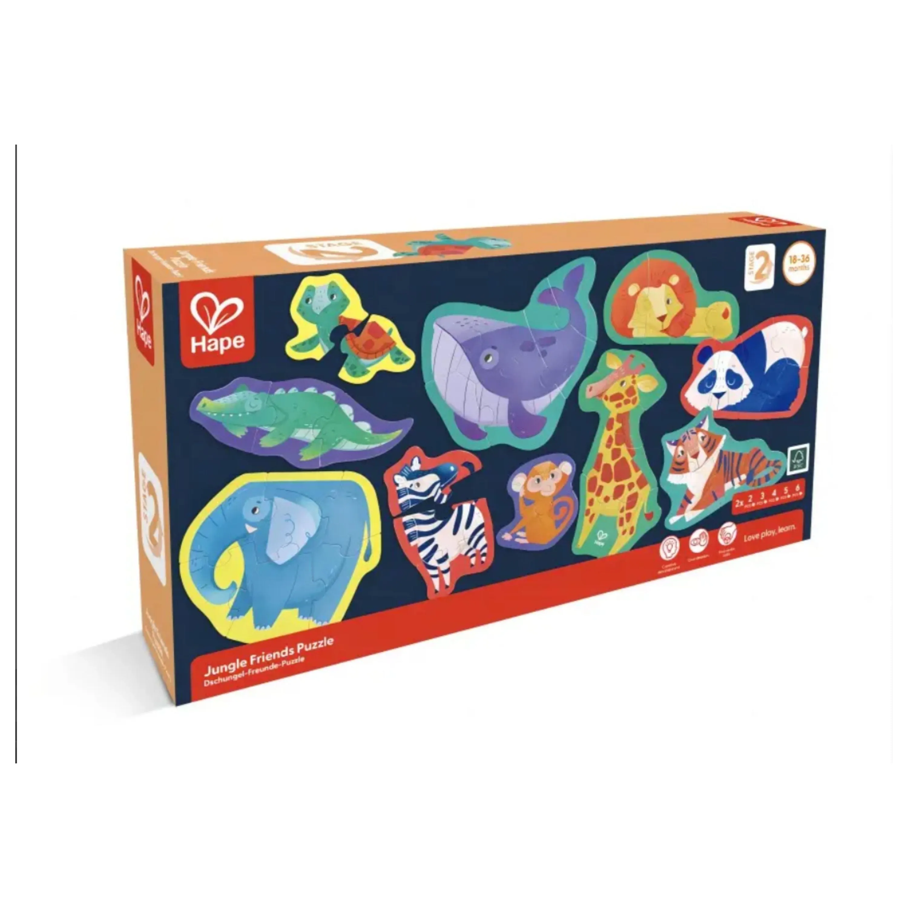 Hape Wild Animal Level Up Puzzle