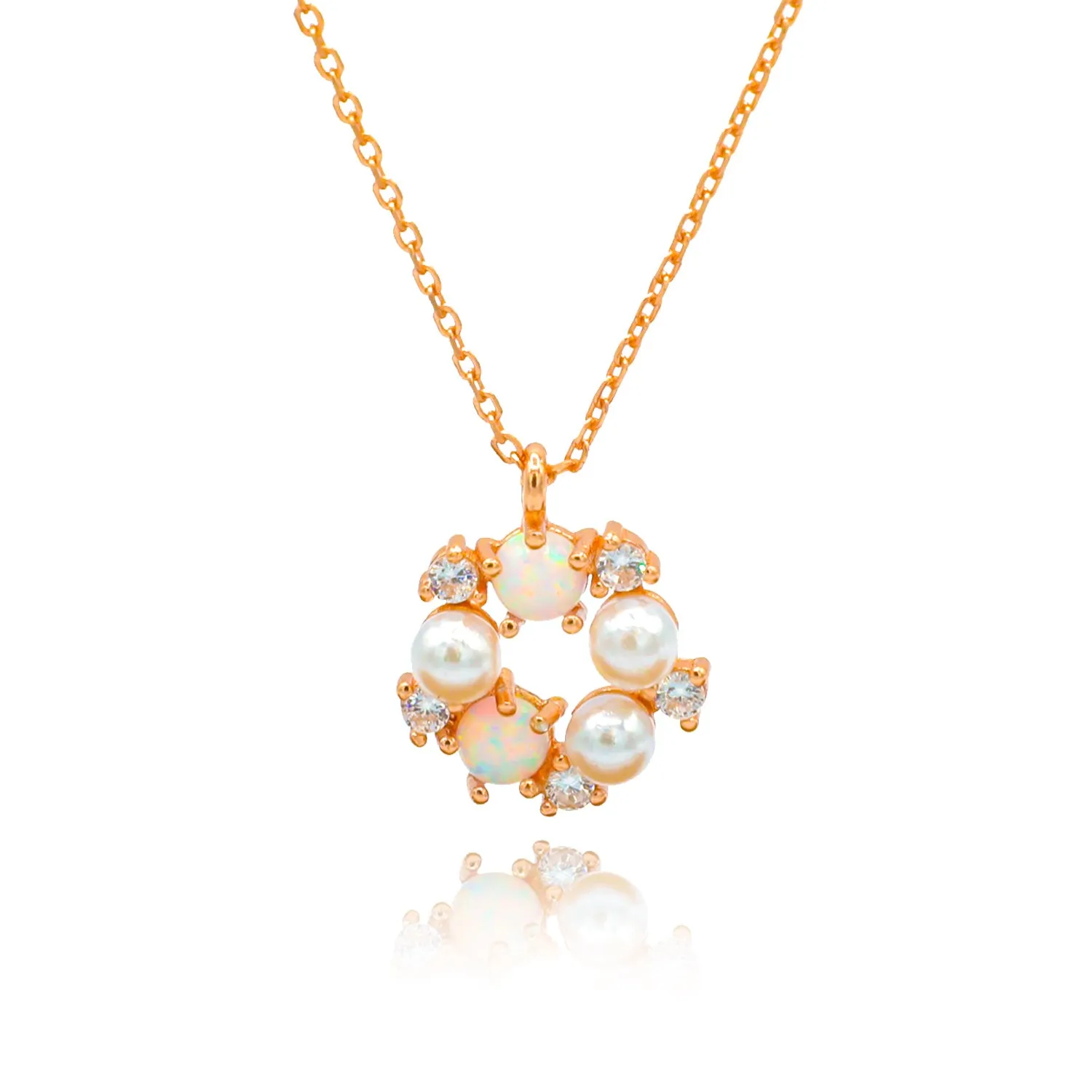 Harmony Pearl and Opal Necklace