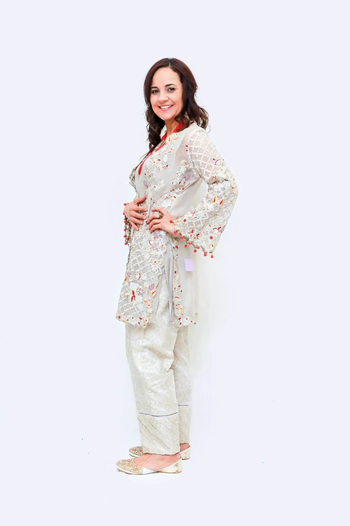 Indian Pakistani Embroidery Dress or Shawl