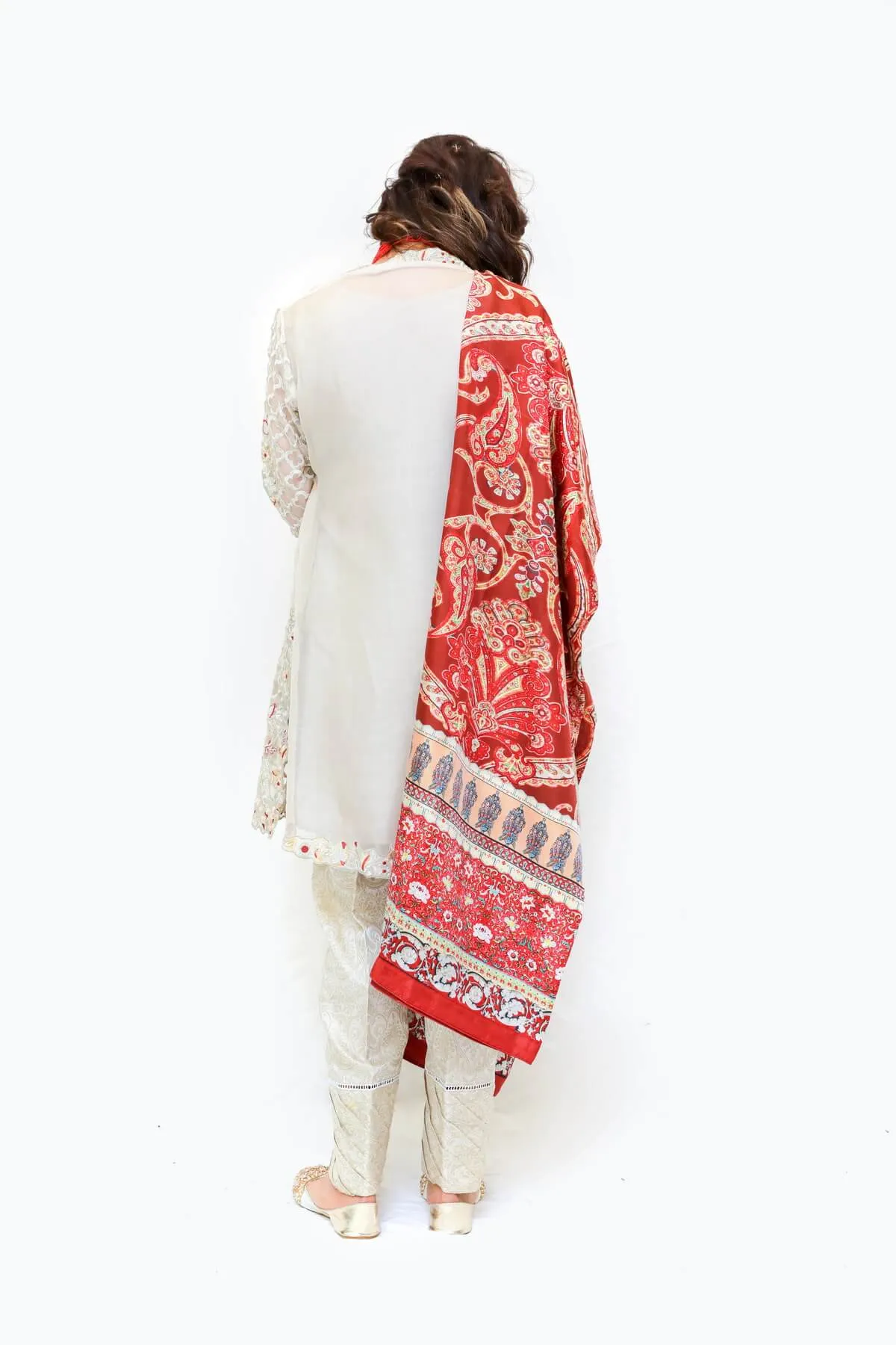 Indian Pakistani Embroidery Dress or Shawl
