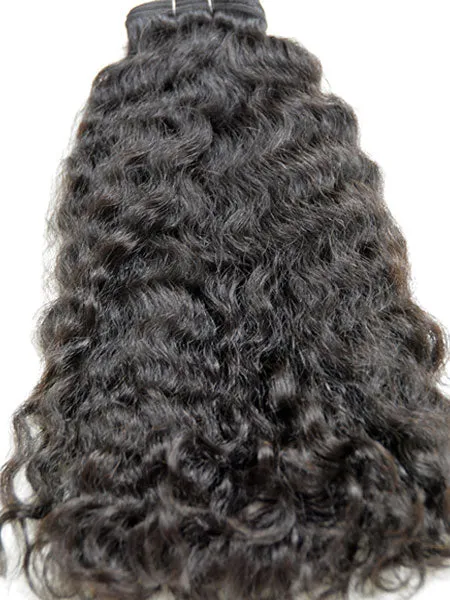 Indian Remy Kinky Wave Human Hair Extensions - Wefted Hair 26"