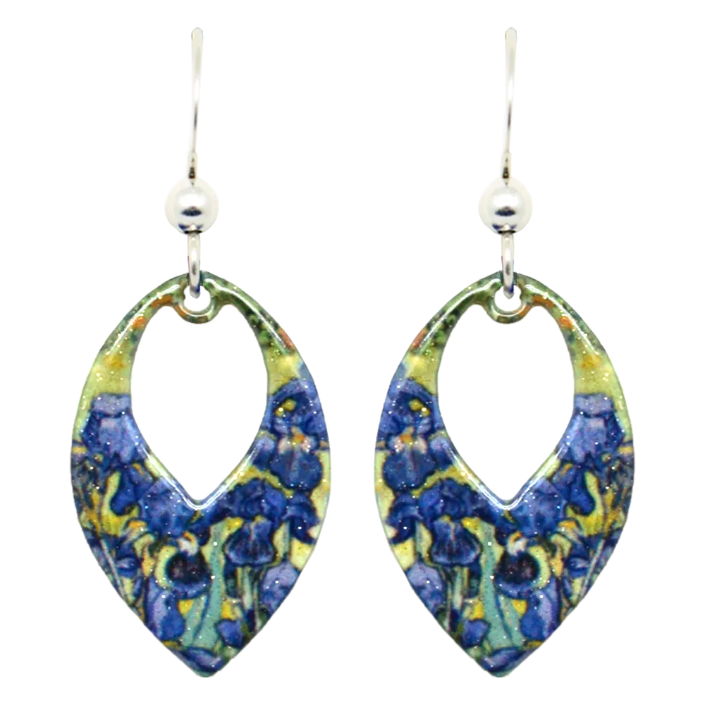 Irises Earrings #2308 by d'ears