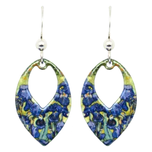 Irises Earrings #2308 by d'ears