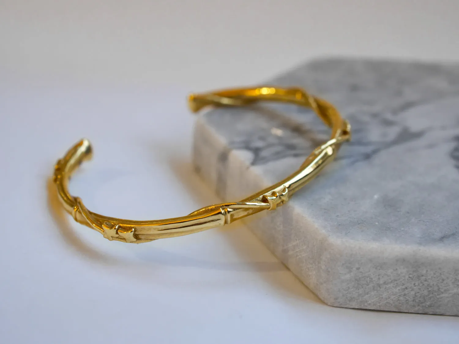 Ivy Wrap Bamboo Cuff Bracelet