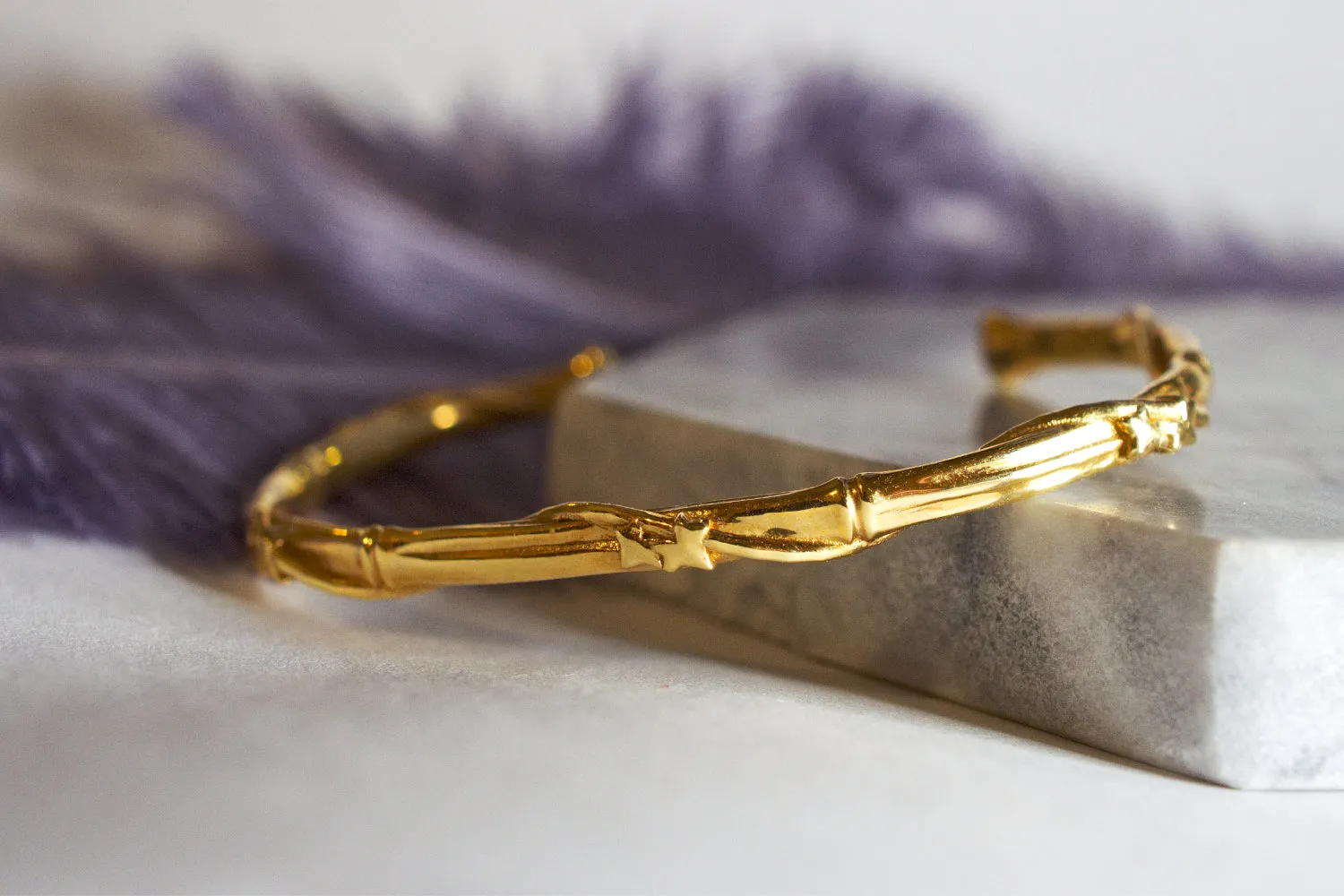 Ivy Wrap Bamboo Cuff Bracelet