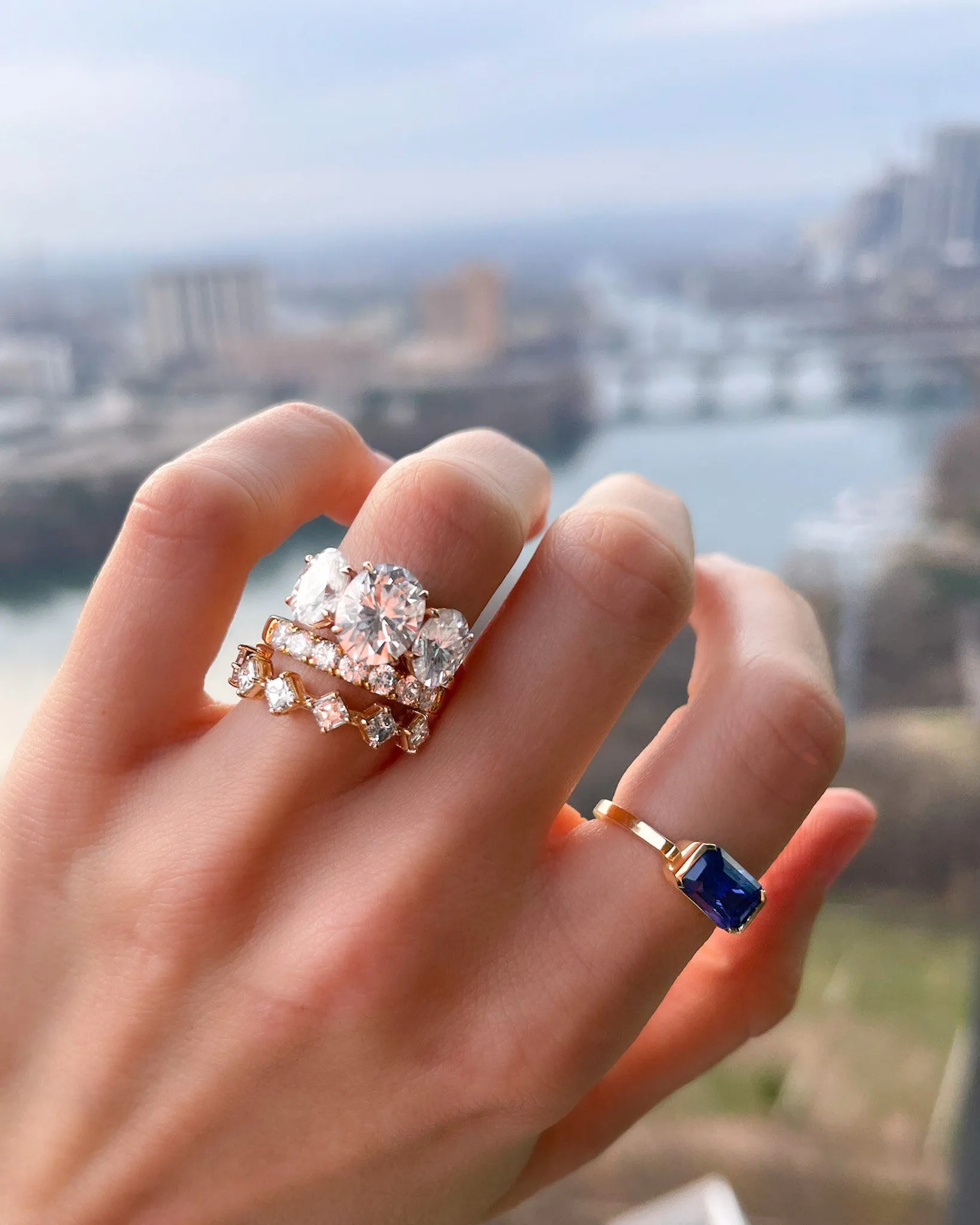 Jumbo Pavé Diamond Wedding Band