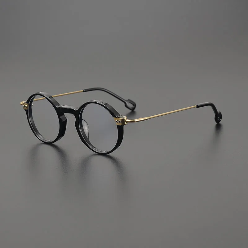 Kai Retro Round Acetate Glasses Frame