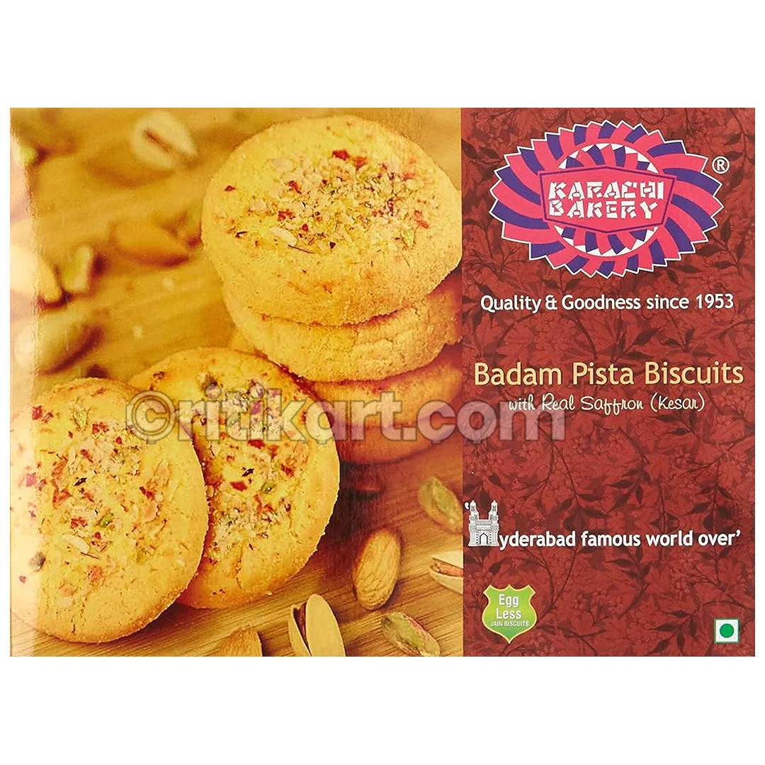 Karachi Bakery Badam Pista Biscuit 400 Gm.
