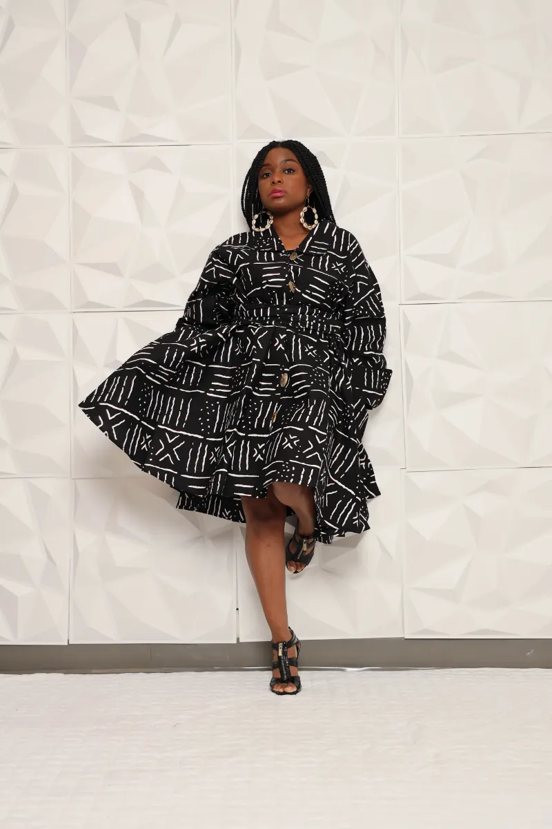 Kelu African Coat Dress