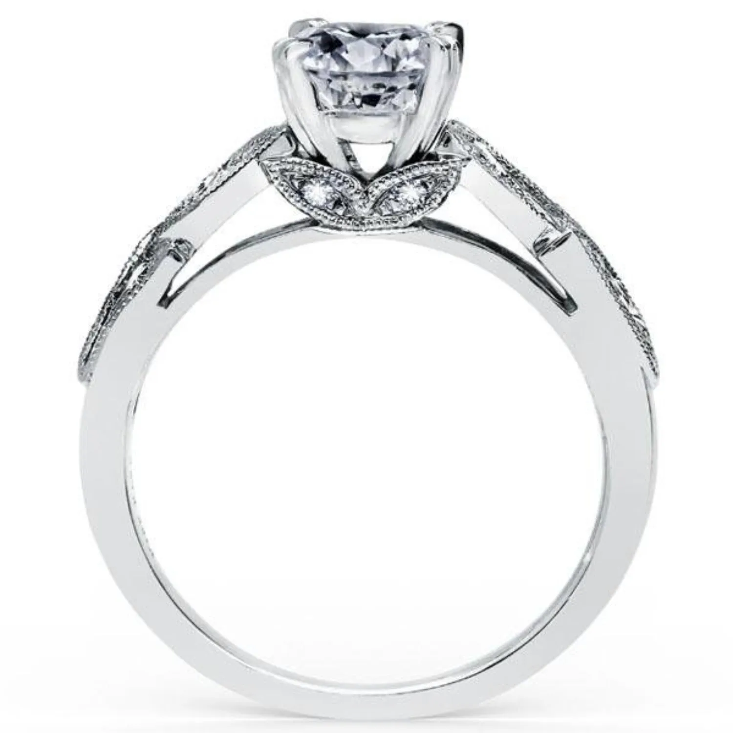 Kirk Kara "Dahlia"  Marquise Cut Leaf Diamond Engagement Ring