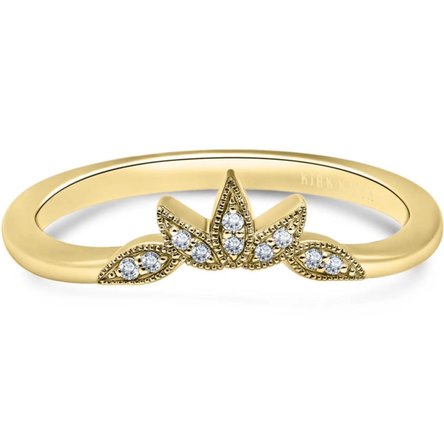 Kirk Kara "Dahlia" Nature-Inspired Diamond Wedding Band