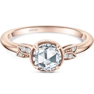 Kirk Kara "Dahlia" Rose Cut Leaf Diamond Engagement Ring