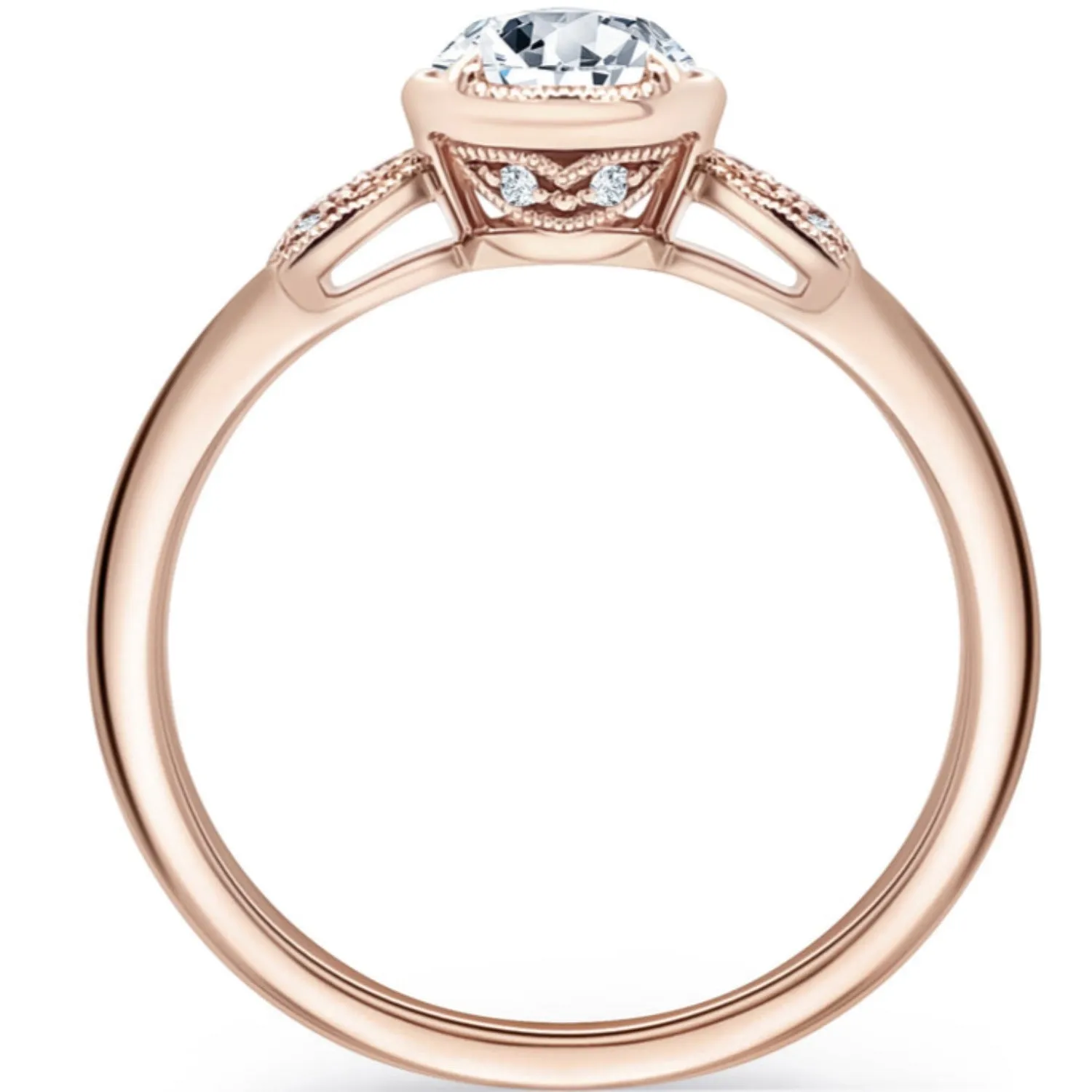 Kirk Kara "Dahlia" Rose Cut Leaf Diamond Engagement Ring