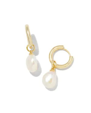 KS Willa Pearl Huggie Earrings