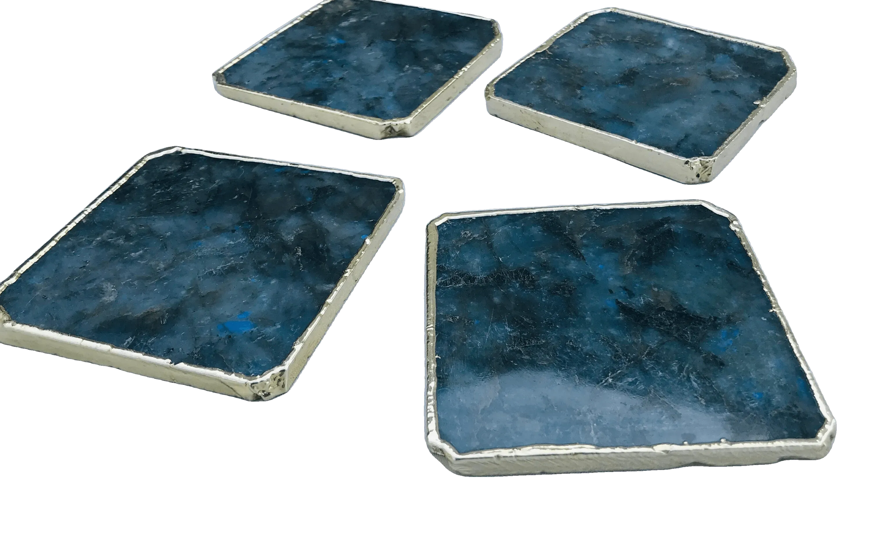 Labradorite Agate Coaster - Set of 4