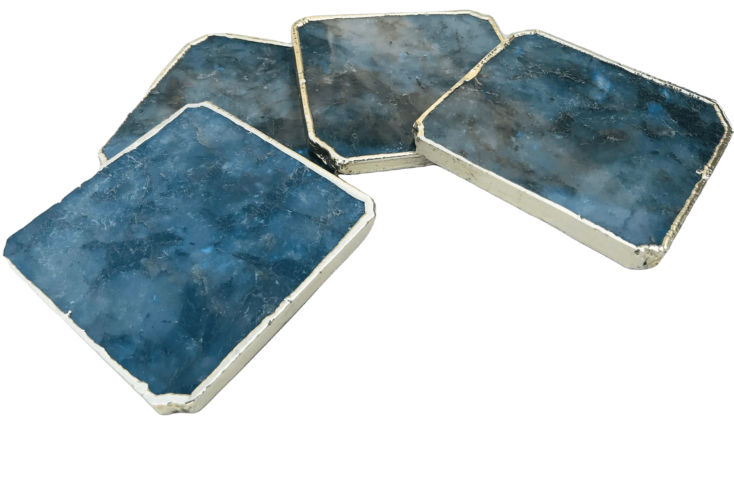 Labradorite Agate Coaster - Set of 4