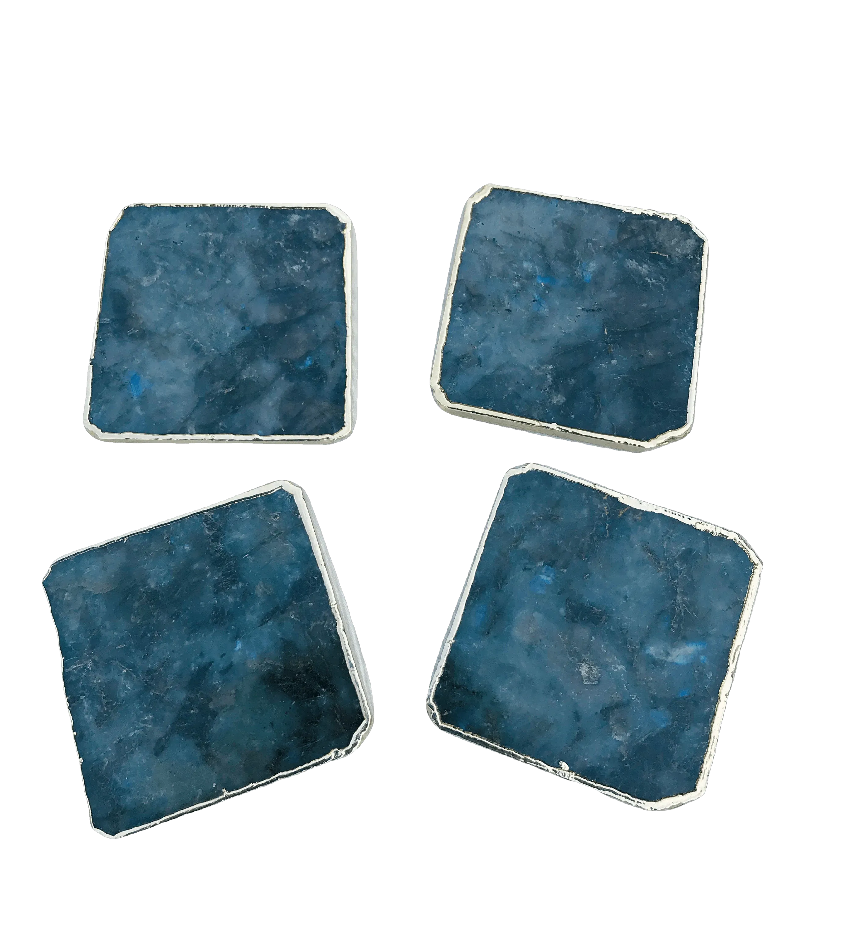 Labradorite Agate Coaster - Set of 4