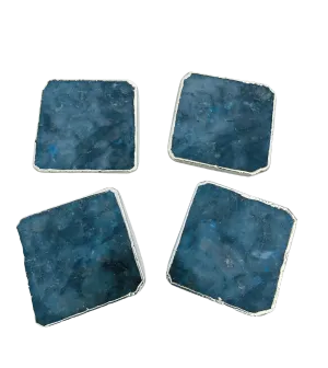 Labradorite Agate Coaster - Set of 4