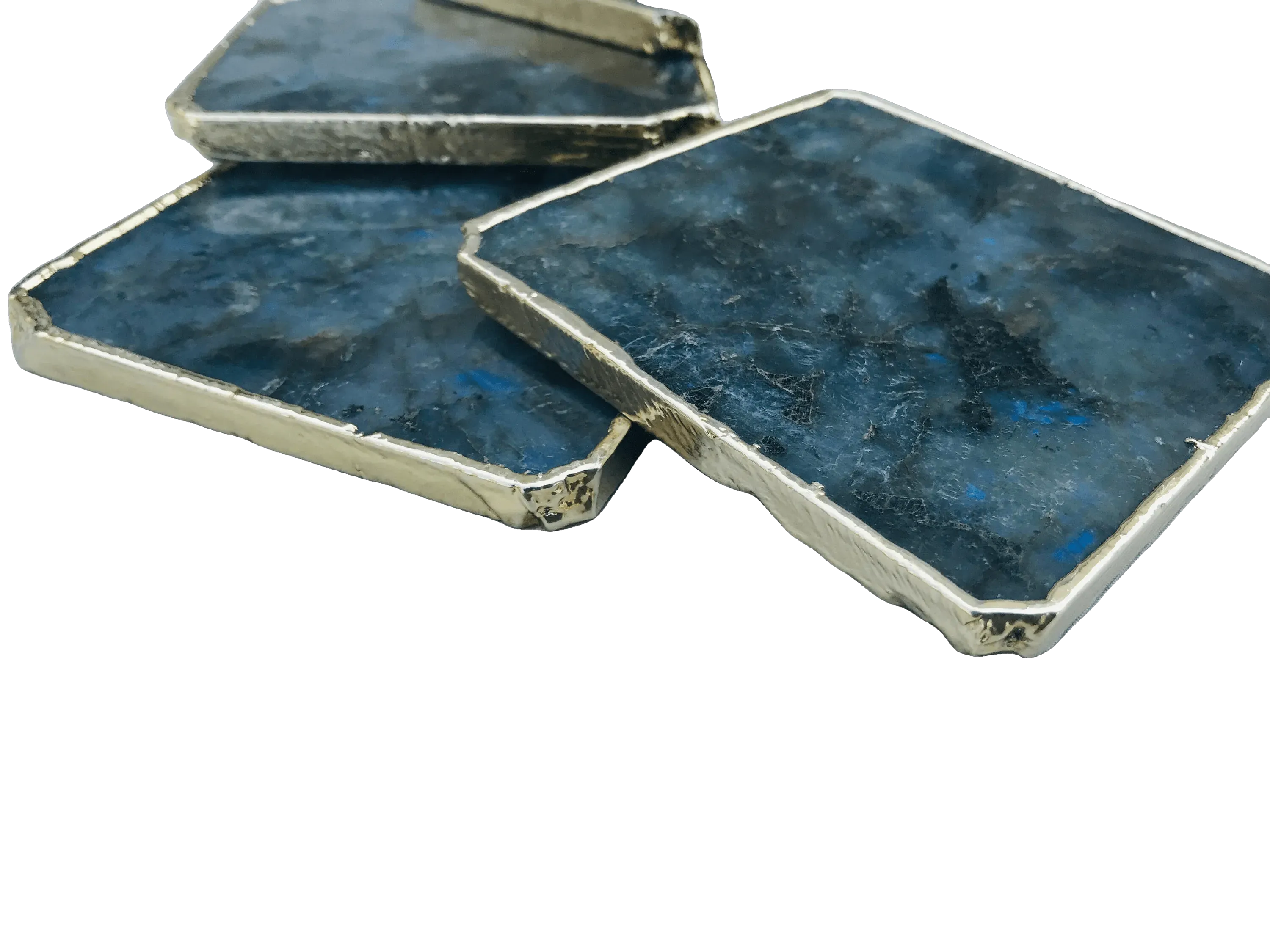 Labradorite Agate Coaster - Set of 4