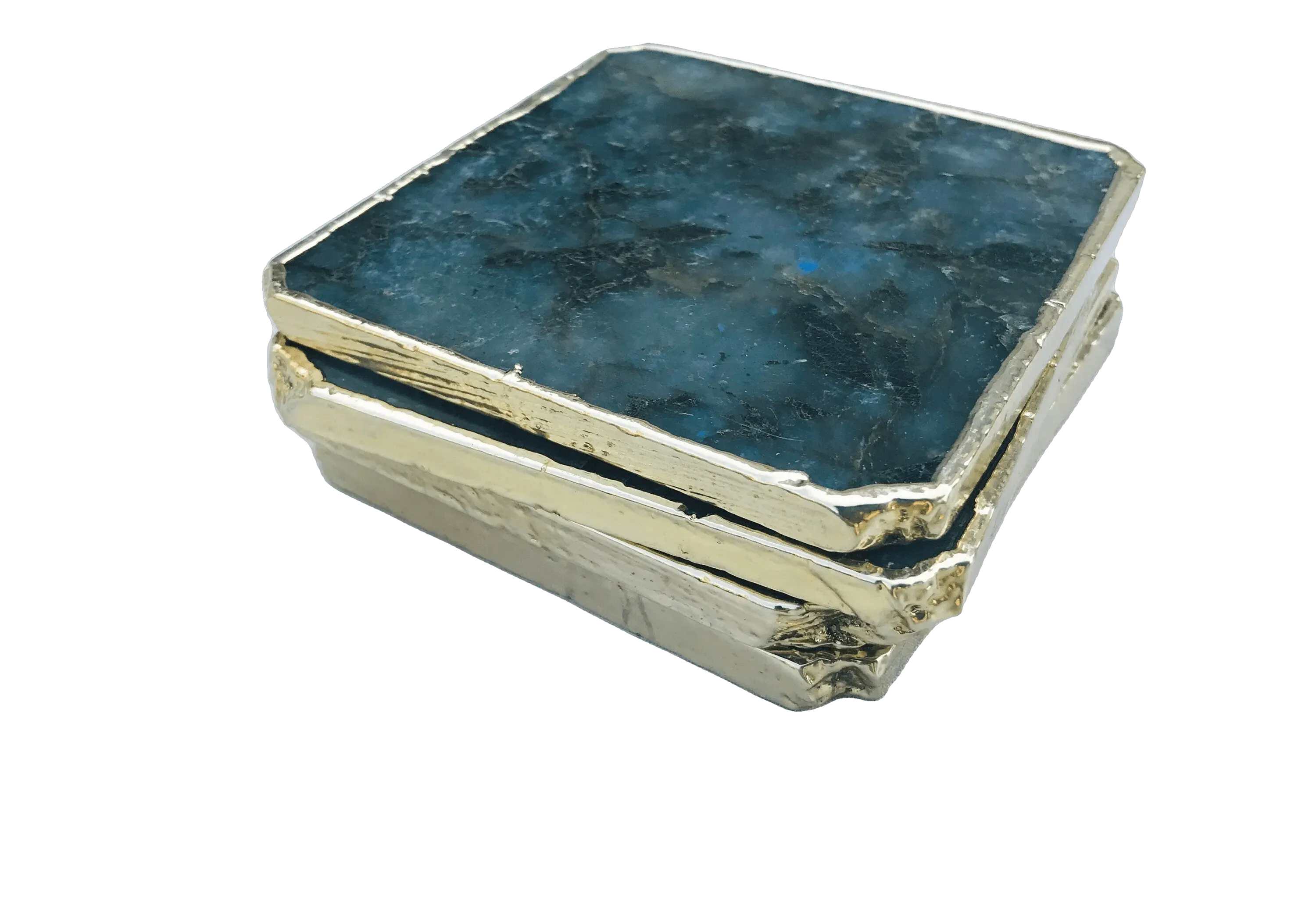 Labradorite Agate Coaster - Set of 4