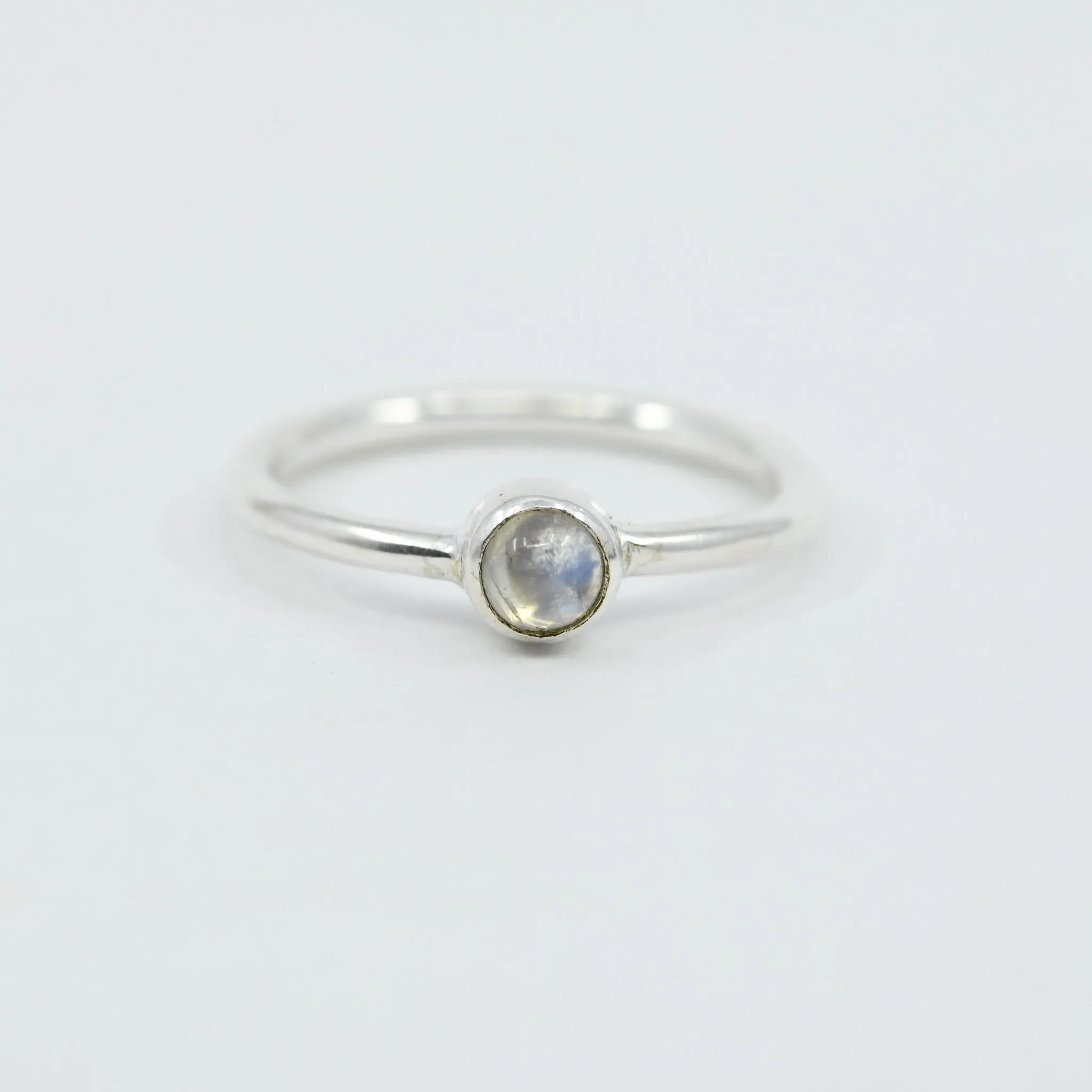 Labradorite Dainty Ring in Sterling Silver