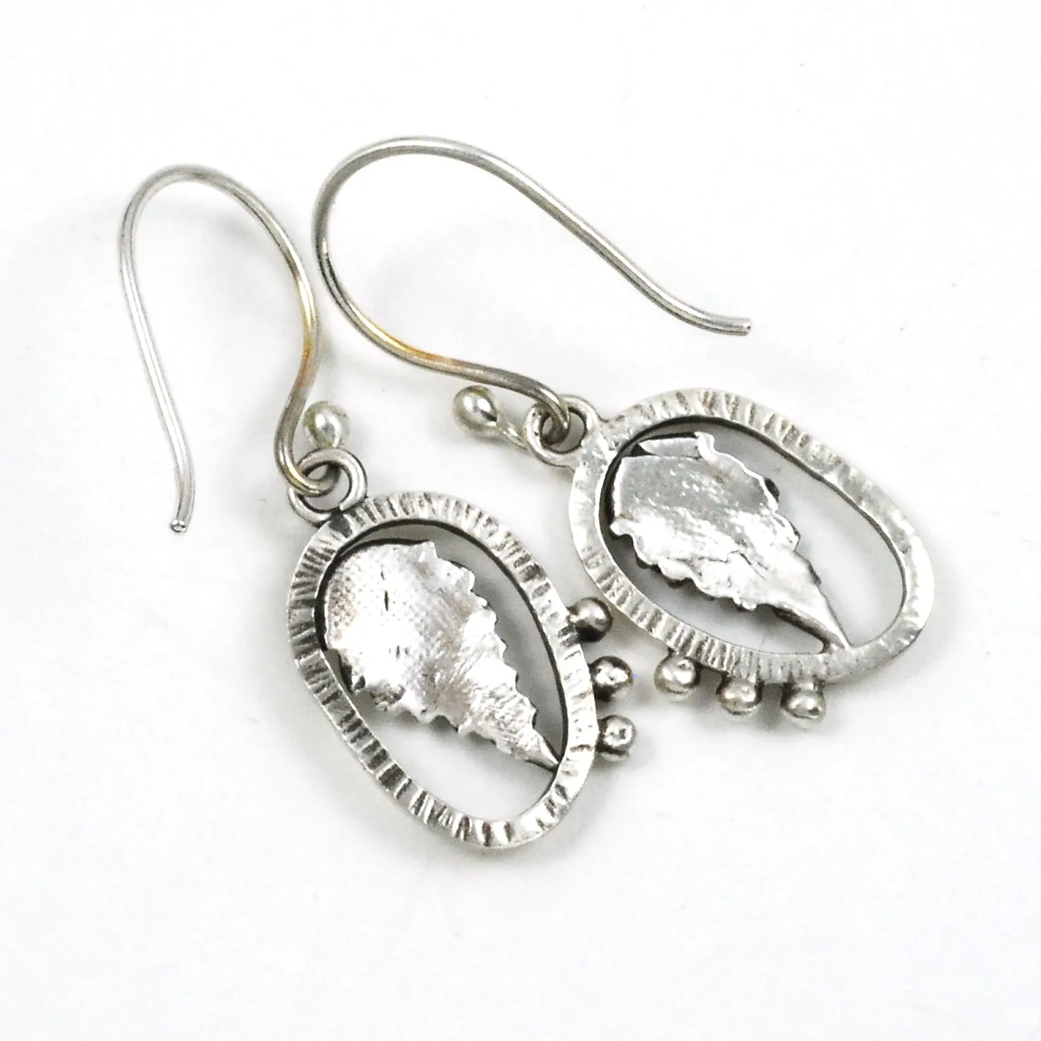 Lantana Leaf Earrings