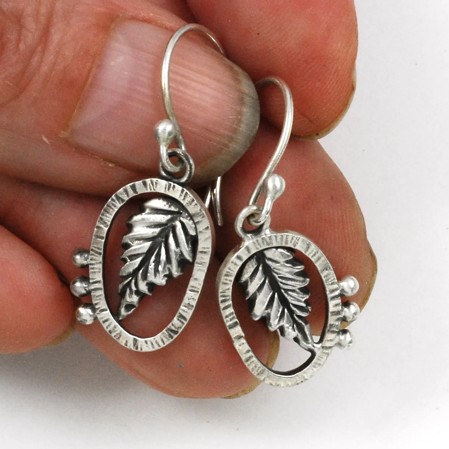Lantana Leaf Earrings