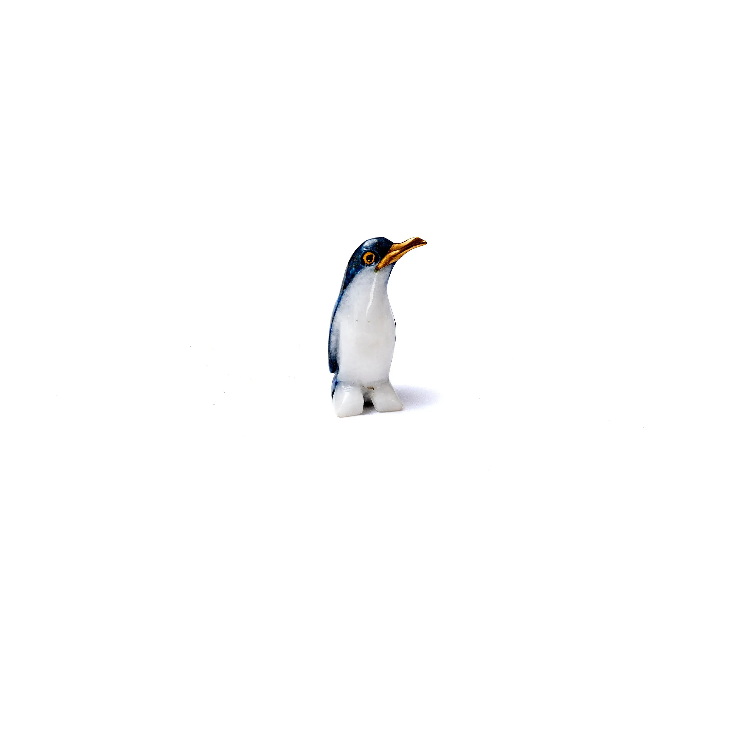 Lapis Lazuli Penguin Figurine Size 1 | Handcrafted Animal Decor | Inspired by Chilean Wildlife