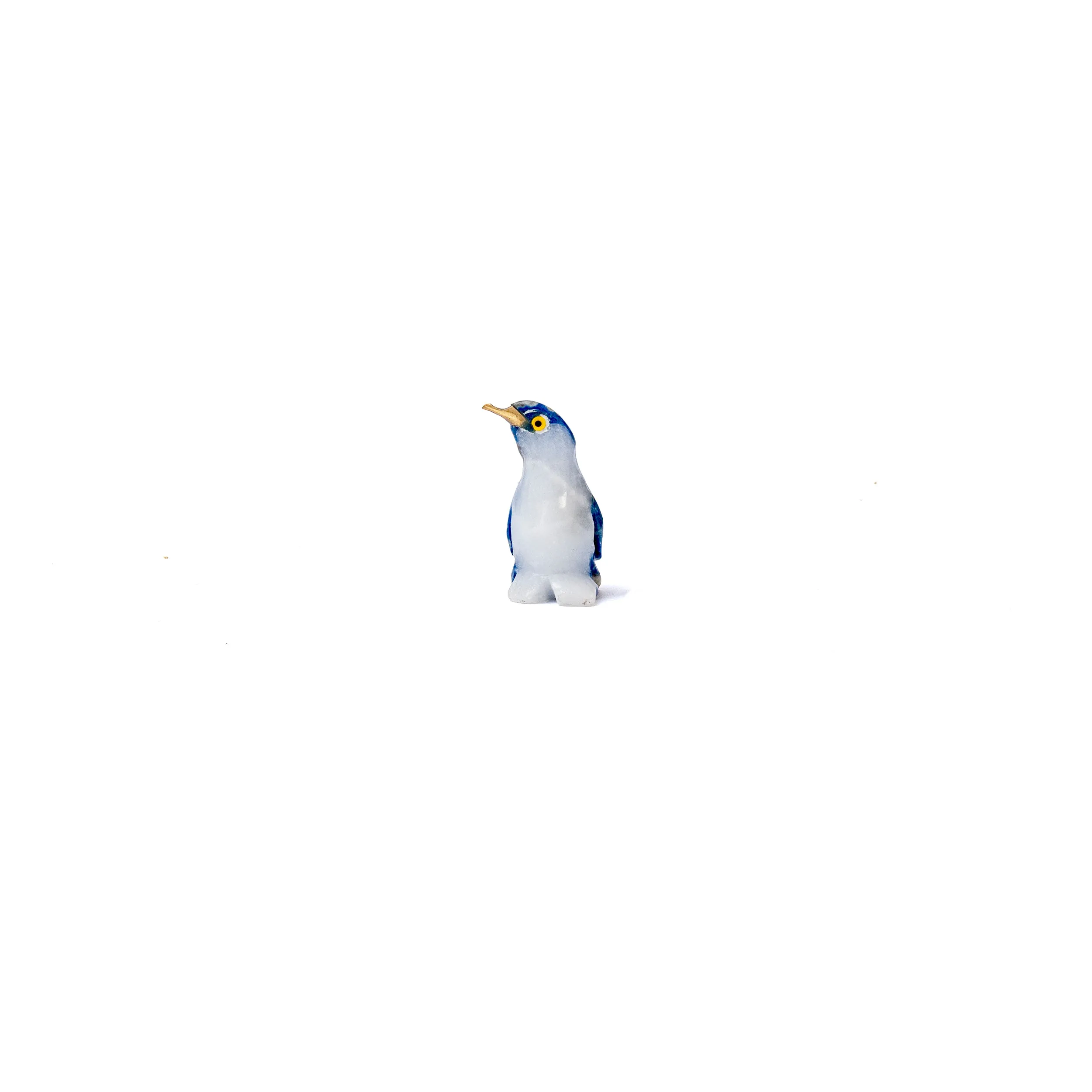 Lapis Lazuli Penguin Figurine Size 1 | Handcrafted Animal Decor | Inspired by Chilean Wildlife