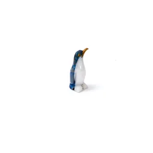 Lapis Lazuli Penguin Figurine Size 1 | Handcrafted Animal Decor | Inspired by Chilean Wildlife