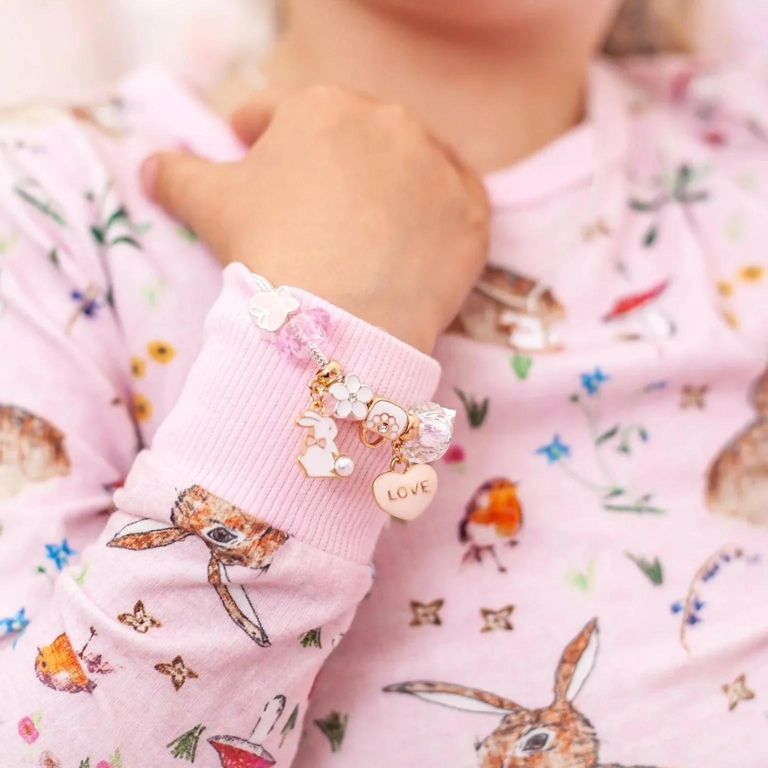 LAUREN HINKLEY BUNNY CHARM BRACELET
