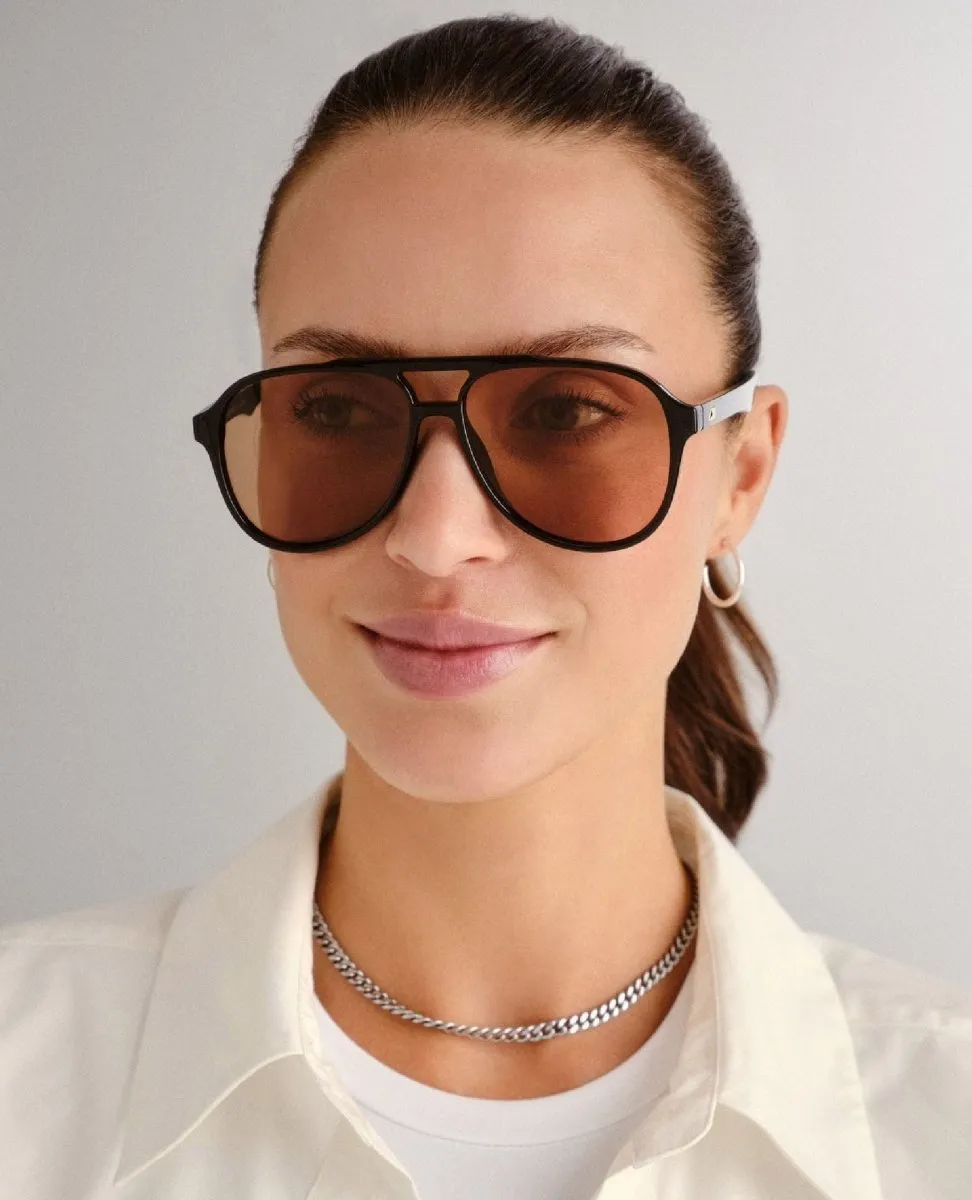 Le Spec Tragic Magic Black Sunglasses