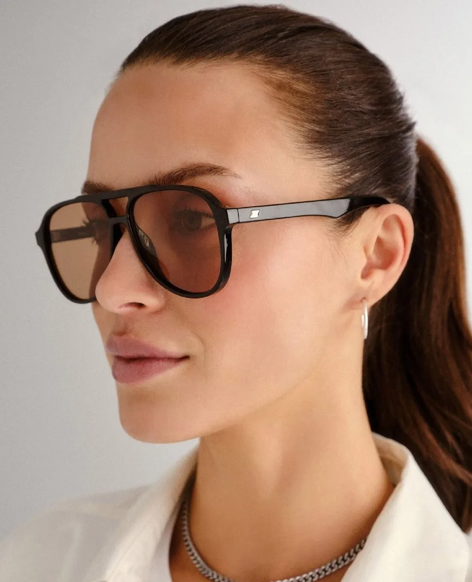 Le Spec Tragic Magic Black Sunglasses
