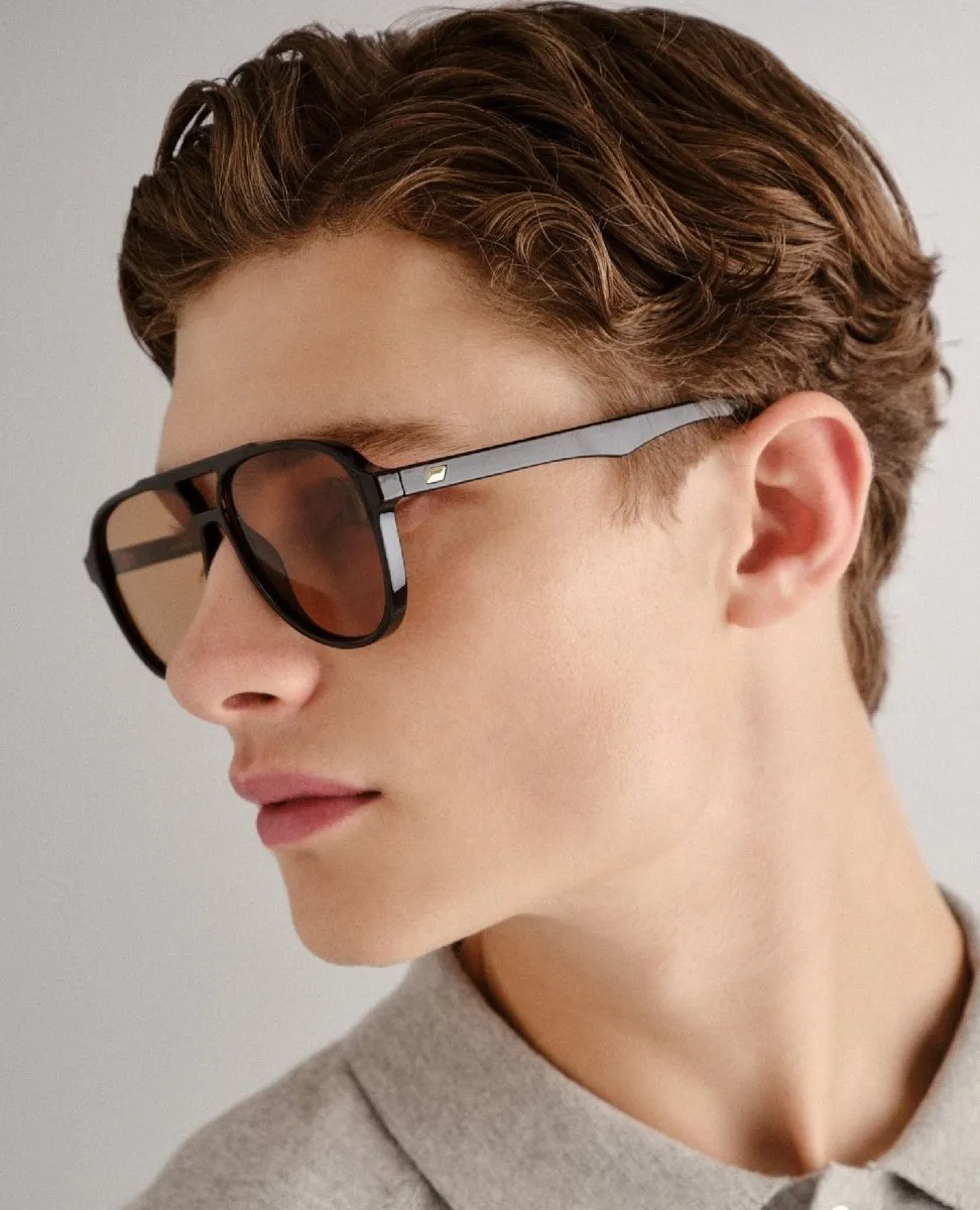 Le Spec Tragic Magic Black Sunglasses