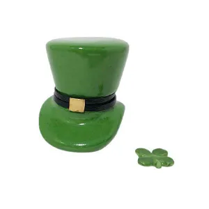 Leprechaun Hat Irish with Removable Clover Decor