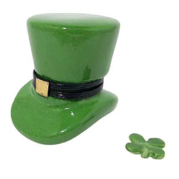 Leprechaun Hat Irish with Removable Clover Decor