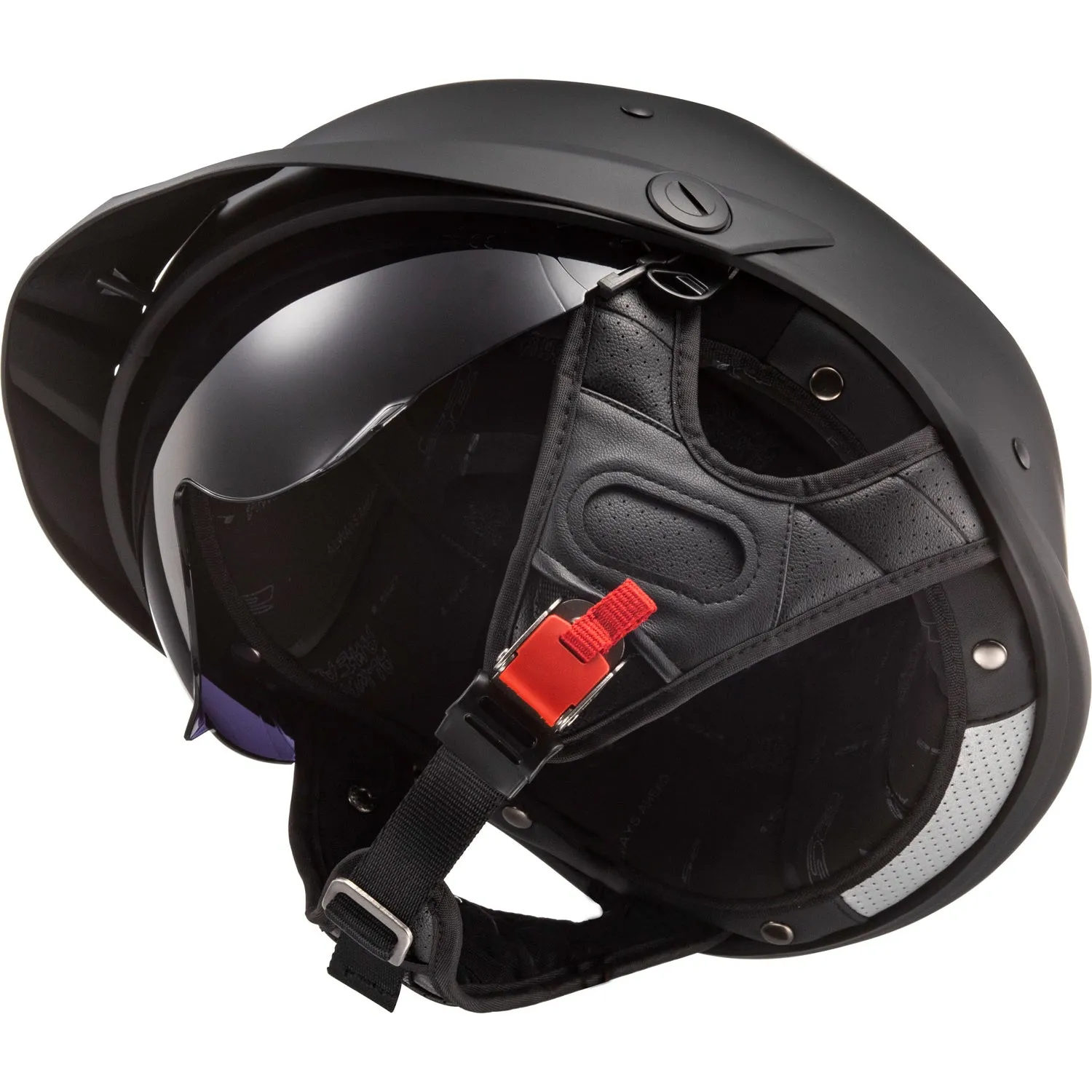LS2 Helmets Rebellion Solid Motorcycle Half Helmet