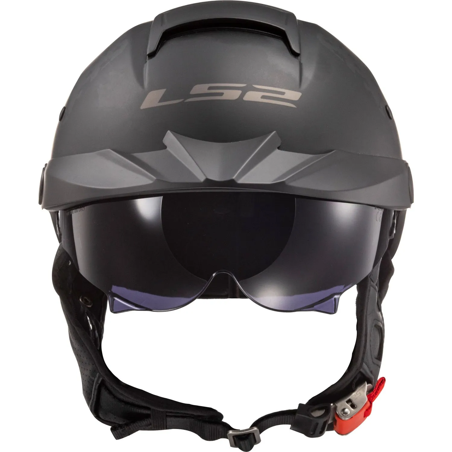LS2 Helmets Rebellion Solid Motorcycle Half Helmet