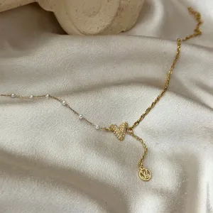LV PEARL MIX DAINTY NECKLACE