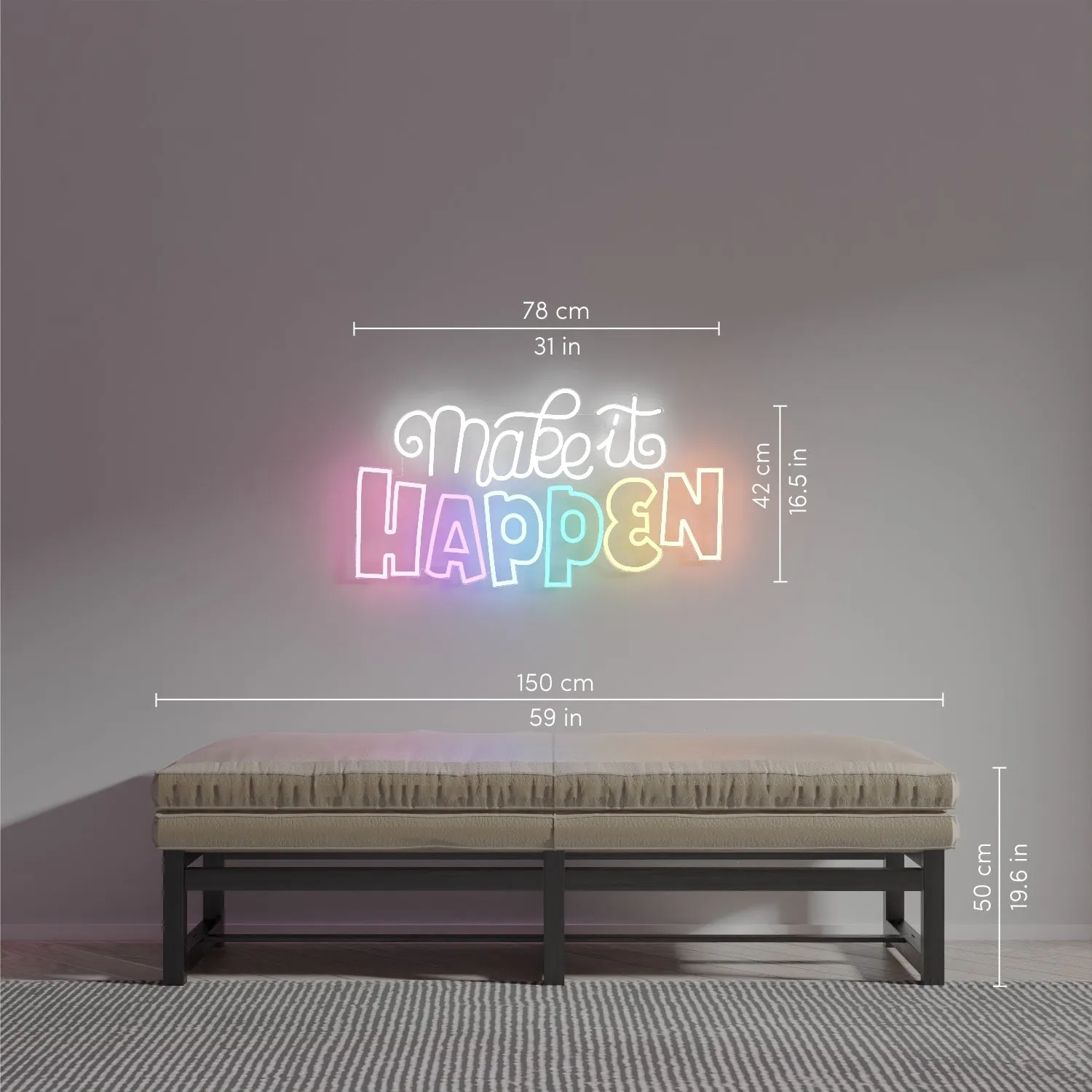Make it happen by Joanna Behar - LED Neon Sign