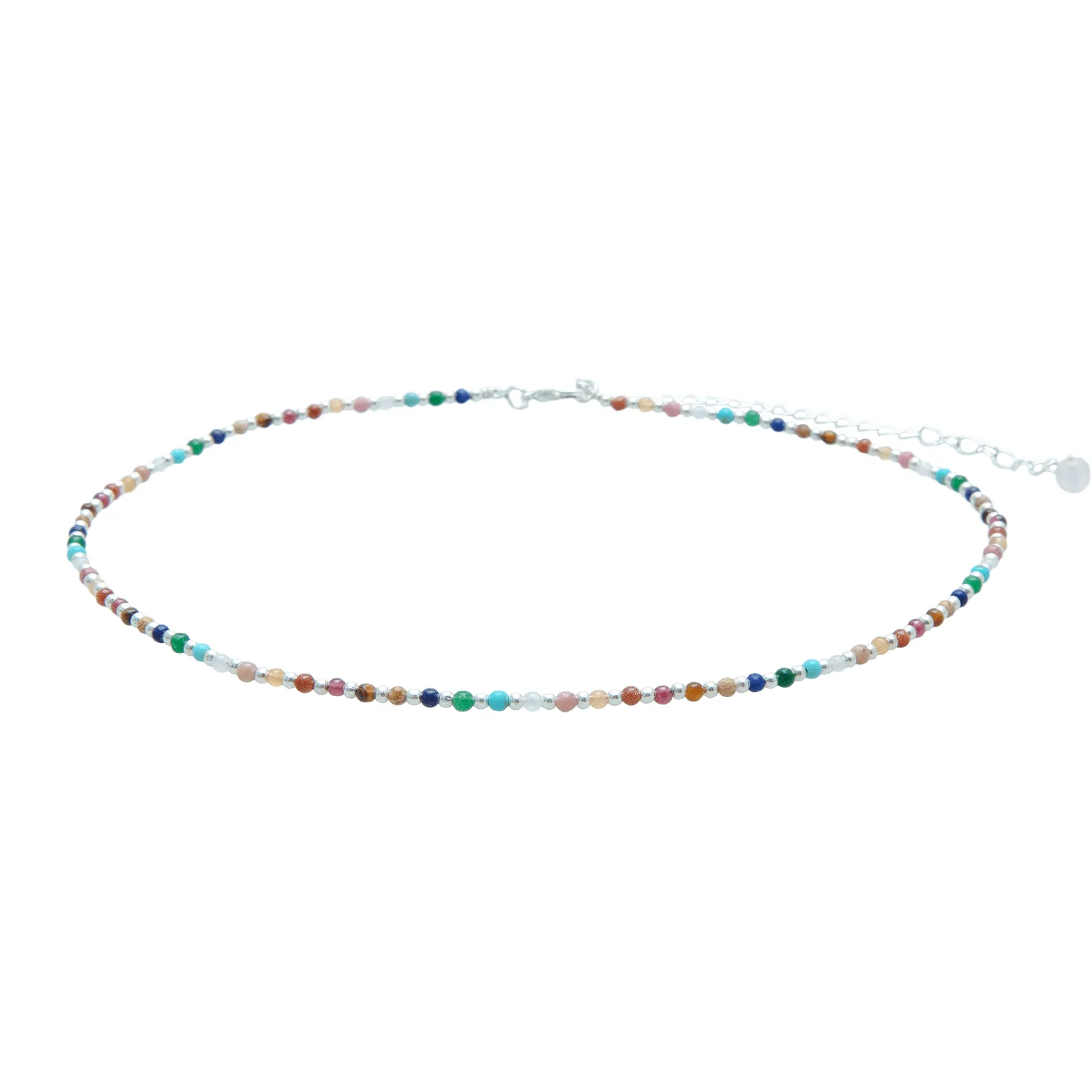 Master Healer 2mm Healing   Circles in the Sand Necklace Stack