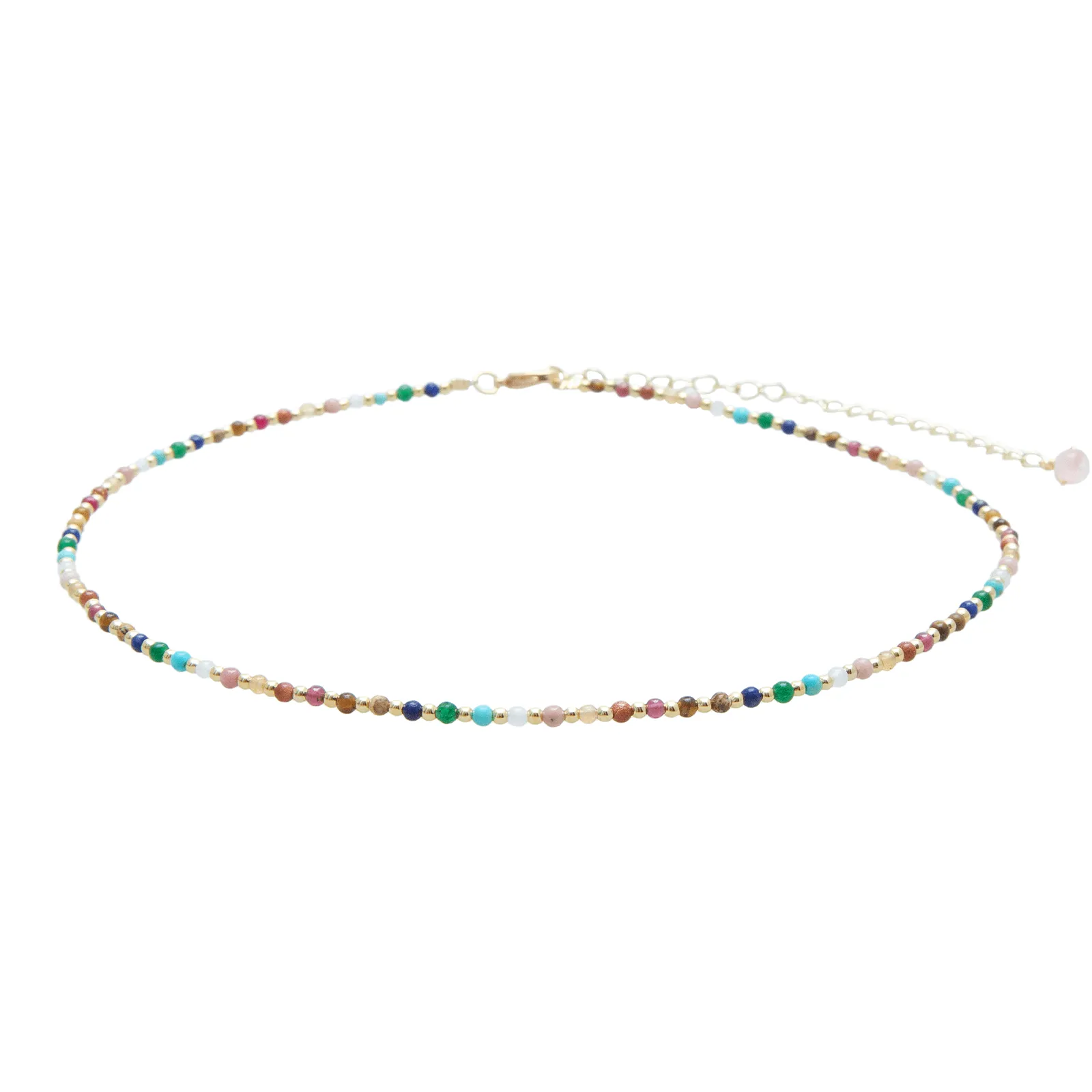 Master Healer 2mm Healing   Circles in the Sand Necklace Stack