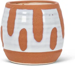 Md Dot&Dash Barrel Planter-5"H