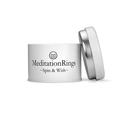 Meditation Ring Hailey Sterling Silver Leaf Pattern Spinning Band