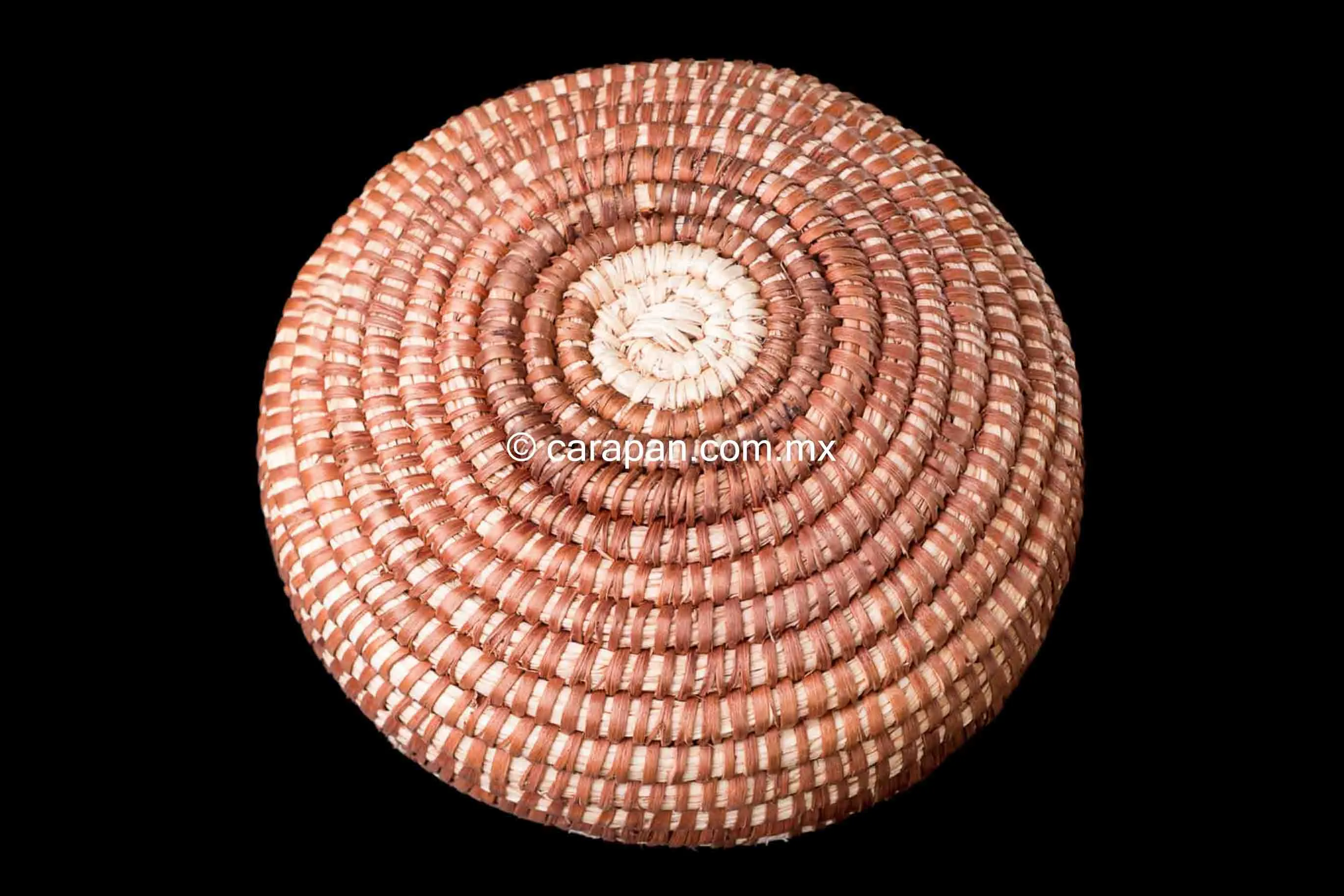 Mexican Seri Indian Corita Basket Torote Fibers w Donkeys